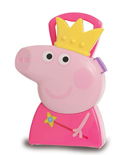 Jamara 410096 - Juego de joyero de 7 Piezas con maletín de Transporte Estable y manejable para Princesa, diseño de Peppa Pig, Color Rosa