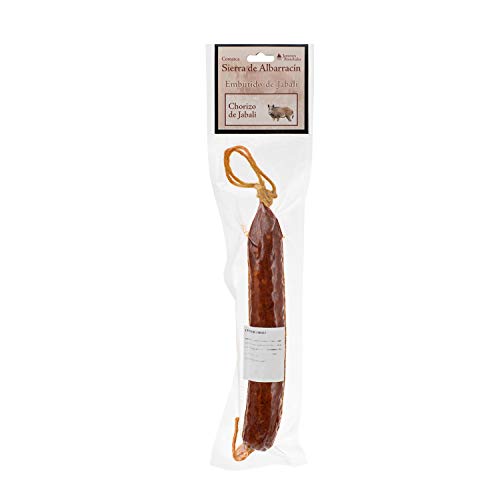 Jamones Bronchales - Lote de Embutidos de Jabalí - Salchichón de Boletus, Salchichón Trufado y Chorizo Cular - 300gr aprox cada uno - Curación mínima 3 Meses