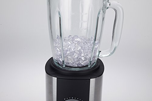 Jata BT1200 Batidora de Vaso, 1200 W, 0 Decibelios, 5 Velocidades, Acero Inoxidable con Detalles en Negro