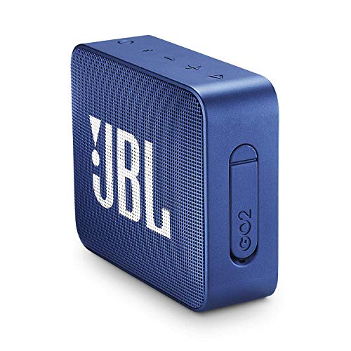 JBL GO 2 - Altavoz inalámbrico portátil con Bluetooth, resistente al agua (IPX7), hasta 5 h de reproducción con sonido de alta fidelidad, azul