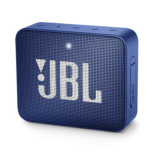 JBL GO 2 - Altavoz inalámbrico portátil con Bluetooth, resistente al agua (IPX7), hasta 5 h de reproducción con sonido de alta fidelidad, azul