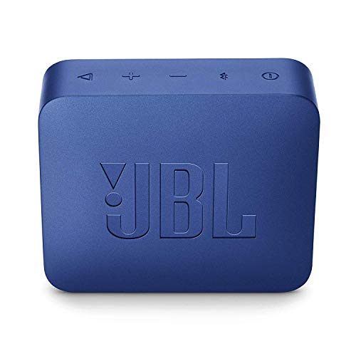 JBL GO 2 - Altavoz inalámbrico portátil con Bluetooth, resistente al agua (IPX7), hasta 5 h de reproducción con sonido de alta fidelidad, azul