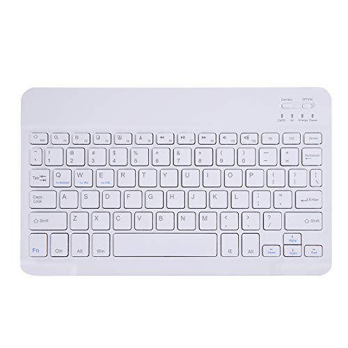 JCTek - Funda de Piel sintética Tipo Libro para Huawei MediaPad T5 10 (función Atril, con Soporte para lápices, Teclado inalámbrico y Desmontable, 10,1", Huawei MediaPad T5 10) Dorado 10.1 Inch