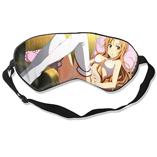 JDYU Sword Art Online Máscara para dormir Blackout Cubierta de ojos transpirable Decoración facial Máscara de ojos súper suave y cómoda para dormir