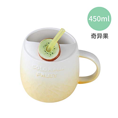 JHLP Fruta sandía Kiwi Fresa limón Taza de cerámica con Ventosa Taza de Desayuno Taza de café Taza de café-See_Chart