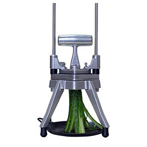 Jintaihua 1/4" de aleación de aluminio + acero inoxidable manual para verduras, pelador de verduras, cortador de cebolla, cortador de patatas Gastro 53,3 x 25,4 x 25,4 cm