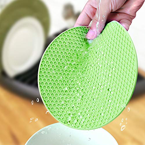 JJYHEHOT Salvamanteles de Silicona para Mesa Juego de 6 Silicone Titular de la Olla para Resistentes al Calor Sostenedor de Pote de Silicona Antideslizante