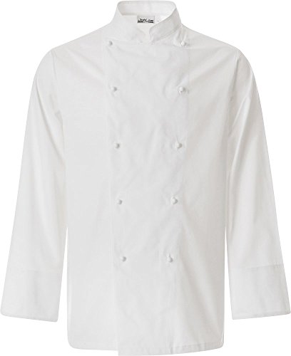 JOBLINE Chaqueta Chef Talla XXL Blanco Algodon 100%