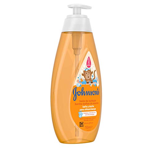 Johnson's Baby Baño de Burbujas para niños, formulado para la piel delicada de los bebés - 3 x 750 ml