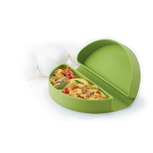 Joie Kitchen Gadgets 44044 Joie-Molde para horno de microondas, silicona antiadherente, color verde