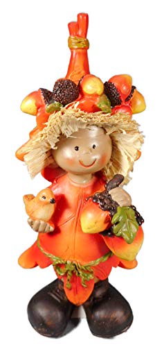 Juego de 2 Otoño Nogal Frutas Niños por 14 x 6 cm pájaro Otoño Figura Decorativa gcg 0610 B