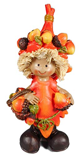 Juego de 2 Otoño Nogal Frutas Niños por 14 x 6 cm pájaro Otoño Figura Decorativa gcg 0610 B