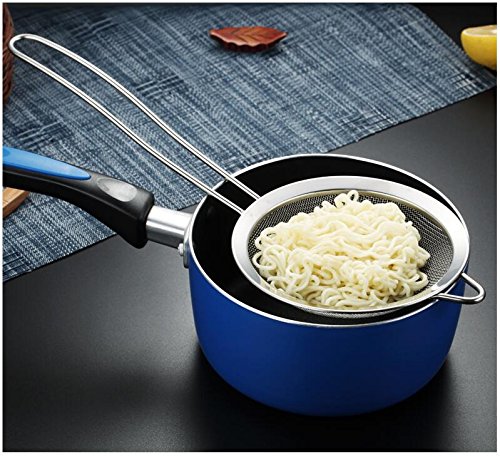 Juego de colador de alimentos de malla de alambre para cocina, de acero inoxidable para pasta, arroz, sifa, harina, azúcar, glaseado, glaseado, 8,12 y 18 cm