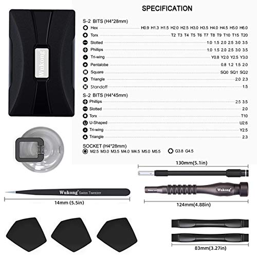 Juego de Destornilladores 73 en 1 Kit de Herramientas de Reparación de Destornilladores de Precisión Extraíble para iPhone/XS / 8P / 8 Computadora Tableta Consola deJuegos Dispositivo Electrónico