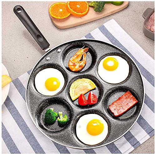 Juego De Sartenes Antiadherentes SartéN Con Tapa Pancake Steak Pan Cocinar Huevo JamóN Sartenes Breakfast Maker Kitchen Wok (Color: Negro)