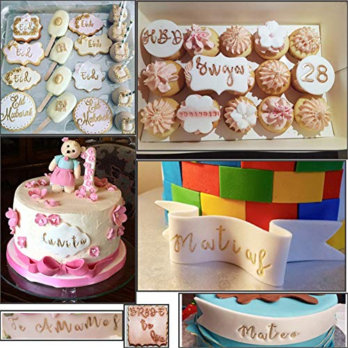 Juego de sellos de decoración para tartas con letras, calidad Original, 26 letras mayúsculas, kit de herramientas para decoración de pasteles con fondant, estampado, fabricación de galletas moldeadas