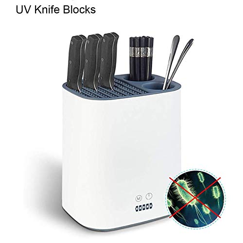 JUYKA Bloque De Cuchillos UV Portacuchillas Desinfectar Knife Blocks Almacenamiento Herramienta La Cocina Estante del Cuchillo Cocina Knife Holder