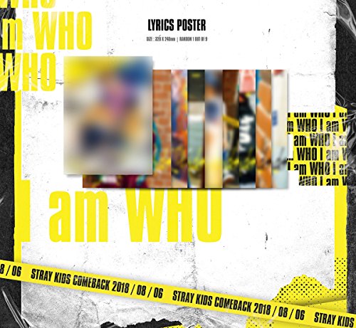 JYP Entertainment Stray Kids - I Am Who [Who Ver.] (2nd Mini Album) CD+Photobook+3 QR Photocards+On Pack Poster+Folded Poster+Free Gift