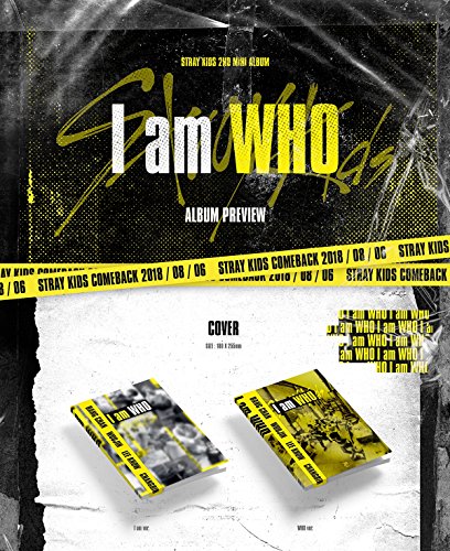 JYP Entertainment Stray Kids - I Am Who [Who Ver.] (2nd Mini Album) CD+Photobook+3 QR Photocards+On Pack Poster+Folded Poster+Free Gift