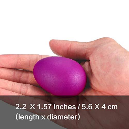 JZZJ 24 Piezas de Huevos de Maracas Juego de Shaker de Huevo de Plástico Musical para Materiales de Fiesta de Niños Juguetes Musicales, 6 Colores