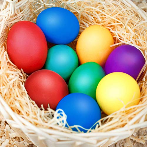 JZZJ 24 Piezas de Huevos de Maracas Juego de Shaker de Huevo de Plástico Musical para Materiales de Fiesta de Niños Juguetes Musicales, 6 Colores