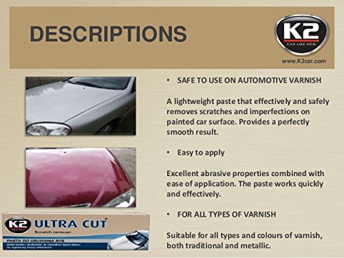 K2  Ultra Cut coche arañazos reparación Remover, coche pintura polaco 100  g