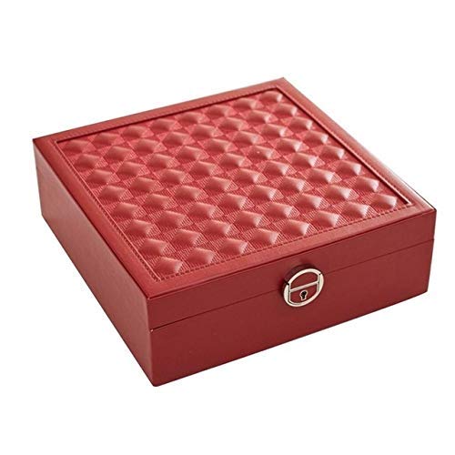 kaige Joyería de Madera Gran Embalaje Amp Display decoración de la Caja del Pecho Armario Dresser Anillo de la Pulsera Caja de Almacenamiento de diseño de Moda de la Caja Portable (Color: B) WKY