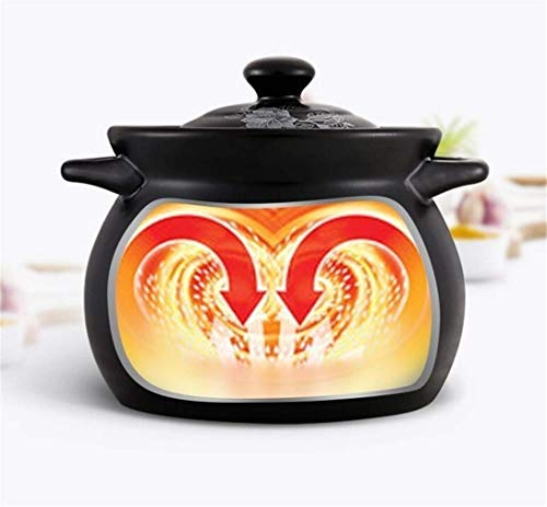 KaiKai Esmaltado de cerámica del Horno holandés cazuela Salud Sopa de Olla hogar Olla Alta Temperatura del Fuego del pote de la cazuela (Tamaño: L) (Size : S)