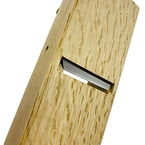 Kakuri 41938 - Plano de madera japonés para carpintería, 60 mm, cepilladora manual de madera para acabado de superficie de madera, 2,9 x 10,2 pulgadas