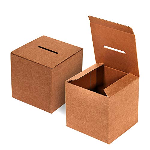 Kartox | Urna de Cartón para Votaciones o Eventos | Caja de Cartón para Sugerencias o Buzón | 35x35x35