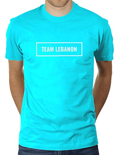 KaterLikoli Team Lebanon Libanon - Camiseta para hombre turquesa M