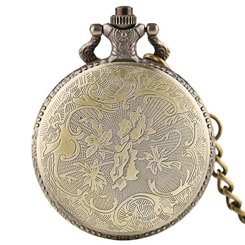 keke Retro Sao Sword Art Online Reloj de Bolsillo de Cuarzo Hombres Mujeres   Colgante Niños Cadena de Cuarzo analógica Regalos Bronce Fob Hueco