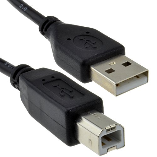 kenable USB 2,0 24AWG Alto Velocidad Cable Impresora Cable A a B Negro 3 m [3 metros/3m]