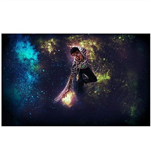 Kid Cudi - Scott Ramon Seguro Mescudi Rapper-Wall Poster Light Canvas Decoration -60x90cmx1pcs- Sin marco