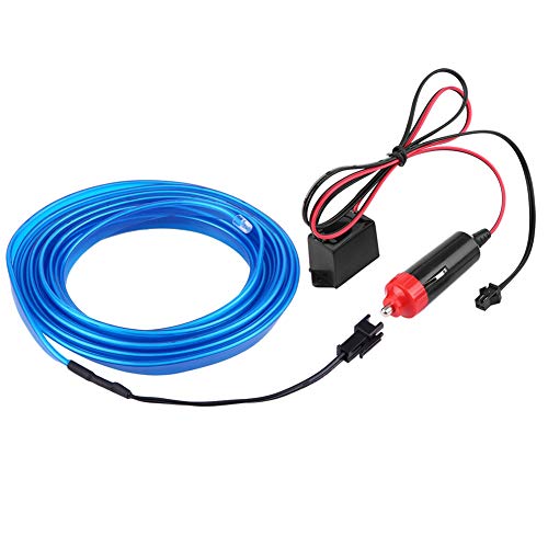 KIMISS DC 12V Panel del coche Tira de la lámpara de neón Azul Frío Luz LED Luz interior Ambiente de luz