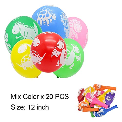 Kit de decoración de fiesta cumpleaños dinosaurio,feliz cumpleaños guirnalda, globos de papel de dino, globos latex colores artículos fiesta favores para niños chicas selva jurásico cumpleaños