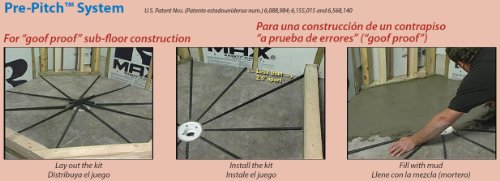 Kit de ducha estándar con forro de sartén"6 x 5" (SSK-501 Deluxe)