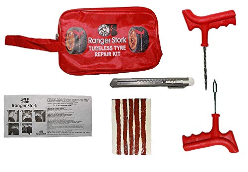 Kit de Reparación para neumáticos Reparador de Pinchazos para Rueda Coche Moto