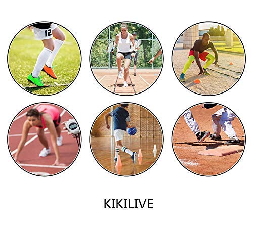 Kit entrenamiento velocidad y agilidad de fútbol,escalera de agilidad y cono,paracaídas para correr con resistencia,cono deportivo,clavos metálicos y bolsa de transporte,cinturón de entrenamiento