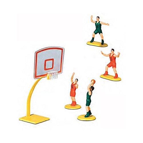 Kit jugadores baloncesto Cake Topper – Kit de plástico para decoración tarta