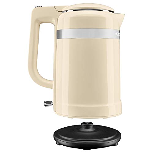 KitchenAid 5KEK1565EAC - Tetera eléctrica (1,5 L, 2400 W, Crema de color, De plástico, Indicador de nivel de agua)