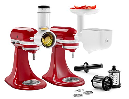 KitchenAid 5KSM2FPPC KIT DE ACCESORIOS OMNIFOOD (5KSMFGA + 5KSMFVSP + 5KSMVSA), Acero