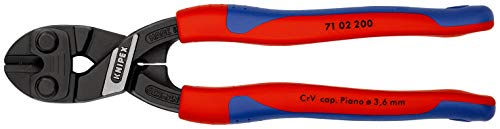 Knipex 71 02 200 Cortabulones compacto CoBolt, mangos con fundas multicomponente, 200 mm