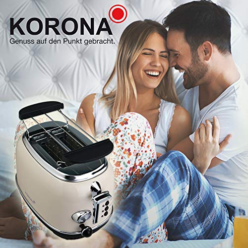 Korona Retro Tostador, 815 W, Beige