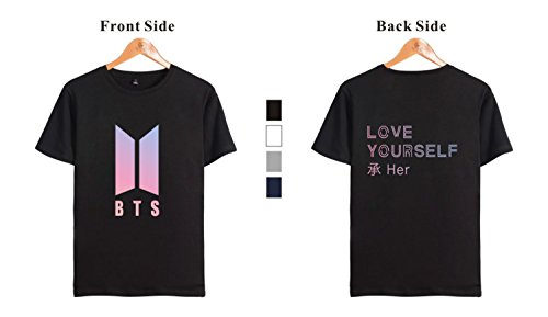 KPOP BTS Love Yourself Her el mismo estilo Tee Suga Rap-Monster Jimin Jin J-Hope Jung Kook Unisex para camisetas de moda