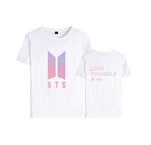 KPOP BTS Love Yourself Her el mismo estilo Tee Suga Rap-Monster Jimin Jin J-Hope Jung Kook Unisex para camisetas de moda