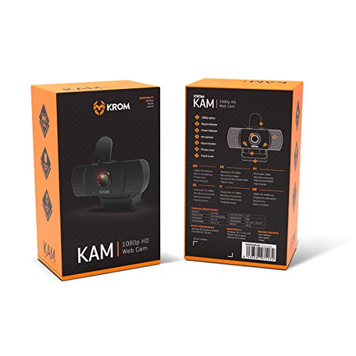 Krom Gaming KAM - NXKROMKAM - Webcam Gaming 1080p HD Negro