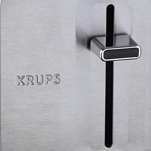 Krups KH682D10 Krups KH682D10 Tostador de 2 ranuras acero inoxidable Excellence, ancho ajustable, 8 niveles de potencia, palanca elevadora del pan, función parada, descongelar, recalentar