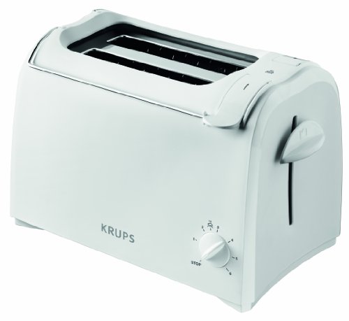 Krups ProAroma KH1511 - Tostadora, 700W, 2 rebanadas, blanco