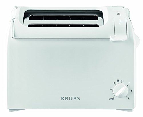 Krups ProAroma KH1511 - Tostadora, 700W, 2 rebanadas, blanco